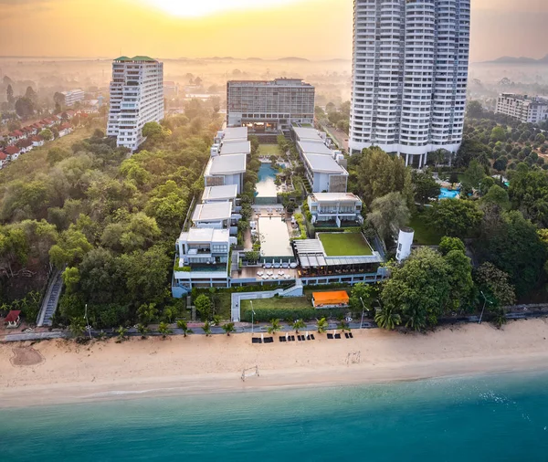 stock image Aerial view of Na Jomtien, Pattaya City, Sattahip District, Chon Buri, Thailand, south east asia