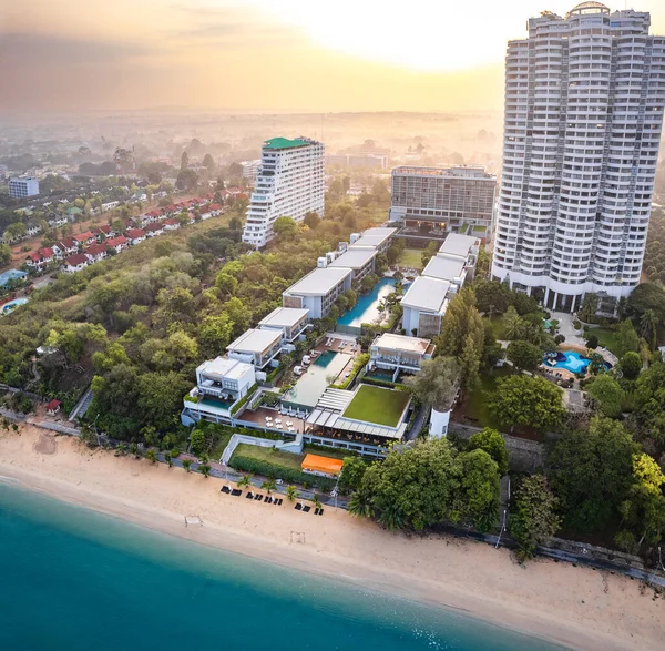 stock image Aerial view of Na Jomtien, Pattaya City, Sattahip District, Chon Buri, Thailand, south east asia