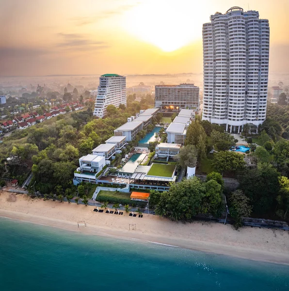 Stock image Aerial view of Na Jomtien, Pattaya City, Sattahip District, Chon Buri, Thailand, south east asia