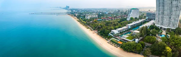 Widok Powietrza Jomtien Pattaya City Sattahip District Chon Buri Tajlandia — Zdjęcie stockowe