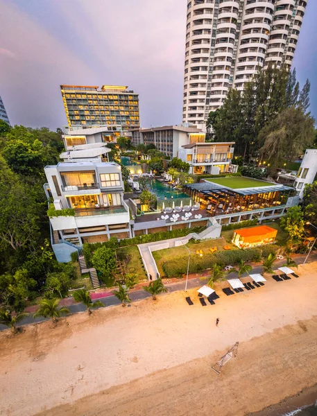 stock image Aerial view of Na Jomtien, Pattaya City, Sattahip District, Chon Buri, Thailand, south east asia