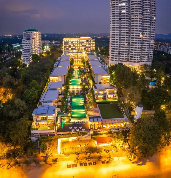 stock image Aerial view of Na Jomtien, Pattaya City, Sattahip District, Chon Buri, Thailand, south east asia