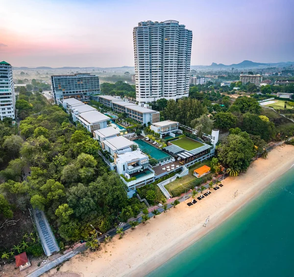 stock image Aerial view of Na Jomtien, Pattaya City, Sattahip District, Chon Buri, Thailand, south east asia