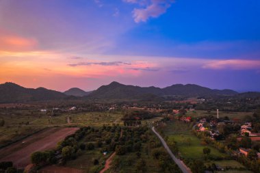 Khao Yai, Nakhon Ratchasima, Tayland, Güney Doğu Asya 'da lüks manzarası.