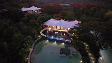 Khao Yai, Nakhon Ratchasima, Tayland, Güney Doğu Asya 'da lüks manzarası.