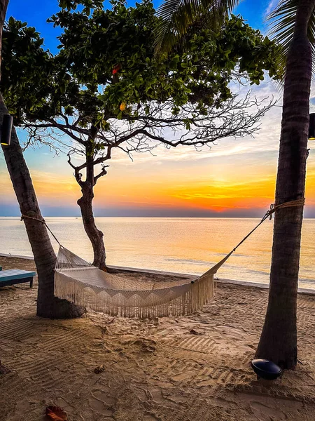 ホアヒン プラチャップハリカーン タイのビーチフロントの日の出 高品質の写真 — ストック写真