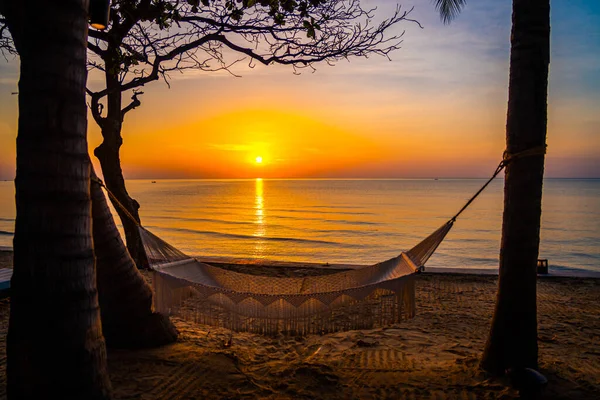 Wschód Słońca Nad Morzem Hua Hin Prachuap Khiri Khan Tajlandia — Zdjęcie stockowe