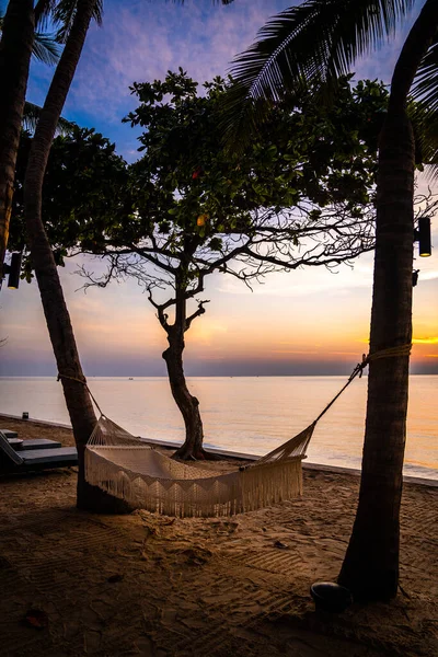 ホアヒン プラチャップハリカーン タイのビーチフロントの日の出 高品質の写真 — ストック写真