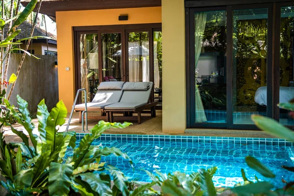 Hua Hin Tayland Özel Havuzlu Bir Villa Yüksek Kalite Fotoğraf — Stok fotoğraf