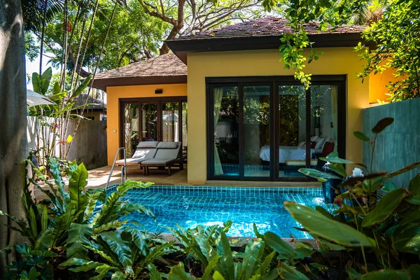Hua Hin Tayland Özel Havuzlu Bir Villa Yüksek Kalite Fotoğraf — Stok fotoğraf