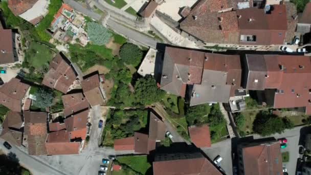 Luftaufnahme Von Anthony Oder Saint Antoine Abbaye Vercors Isere Auvergne — Stockvideo