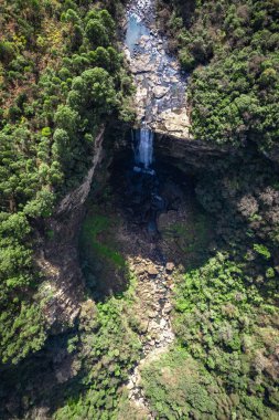Howick, Güney Afrika, Afrika 'daki Karkloof Şelalesinin hava manzarası