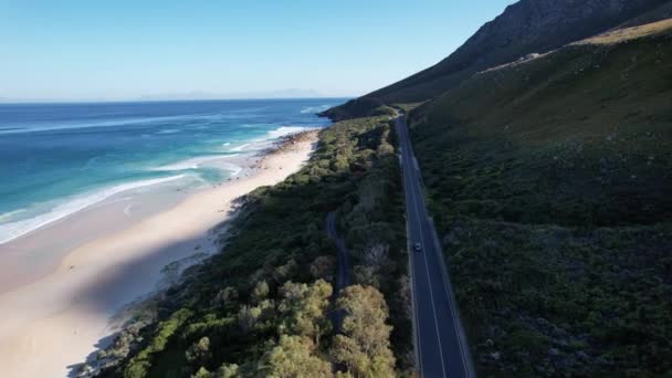 南アフリカのケープ州西部のコルゲル湾の空中観測 — ストック動画