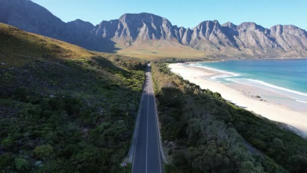 Widok Lotu Ptaka Zatokę Kogla Prowincji Western Cape Republice Południowej — Wideo stockowe
