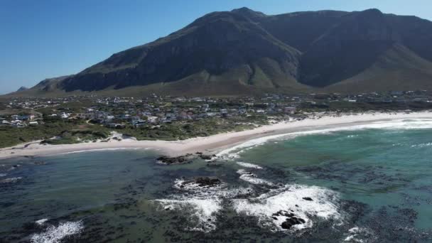 Luftaufnahme Der Bettys Bay Der Provinz Westkap Südafrika Afrika — Stockvideo
