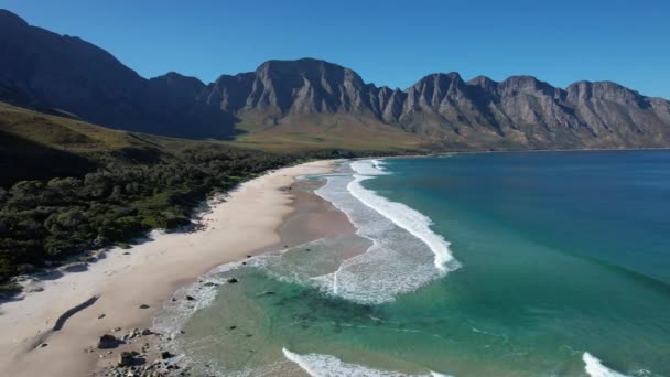 Vista Aérea Bahía Kogel Provincia Occidental Del Cabo Sudáfrica África — Vídeo de stock