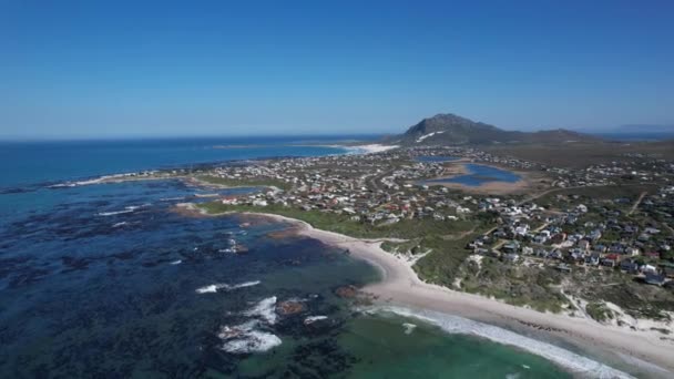 Vista Aérea Bahía Bettys Provincia Del Cabo Occidental Sudáfrica África — Vídeos de Stock