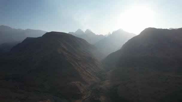 Вид Воздуха Соборный Пик Национальном Парке Дракенсберг Границе Лесото Южной — стоковое видео