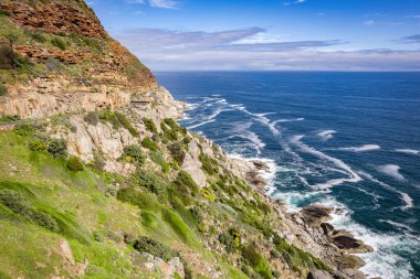 Cape Town, Western Cape, Güney Afrika, Afrika 'daki Chapman Tepesi' nin hava görüntüsü.