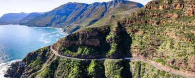 Cape Town, Western Cape, Güney Afrika, Afrika 'daki Chapman Tepesi' nin hava görüntüsü.