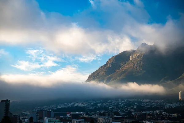 Aerial View Cape Town City Centre Sunrise Western Cape South — Stock Photo, Image