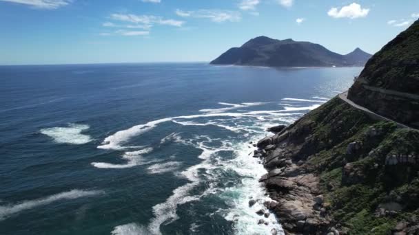 Вид Воздуха Пляж Нордхук Лонг Бич Кейптауне Юар Африка — стоковое видео
