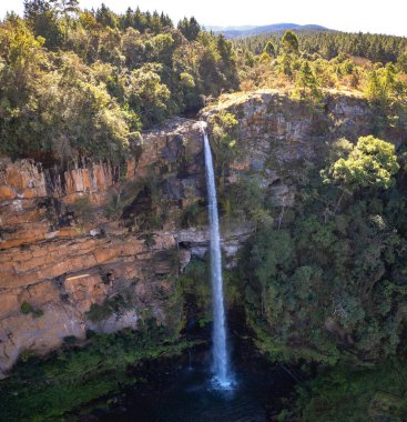 Graskop 'taki Lone Creek Falls, Güney Afrika, Afrika