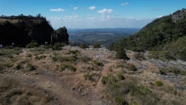 Luftaufnahme Des Pinnacle Rock Mpumalanga Südafrika Hochwertiges Filmmaterial — Stockvideo