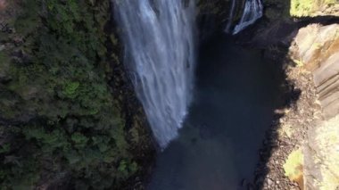 Graskop, Mpumalanga, Güney Afrika, Afrika 'daki Lizbon Şelaleleri' nin havadan görüntüsü