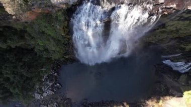 Graskop, Mpumalanga, Güney Afrika, Afrika 'daki Lizbon Şelaleleri' nin havadan görüntüsü