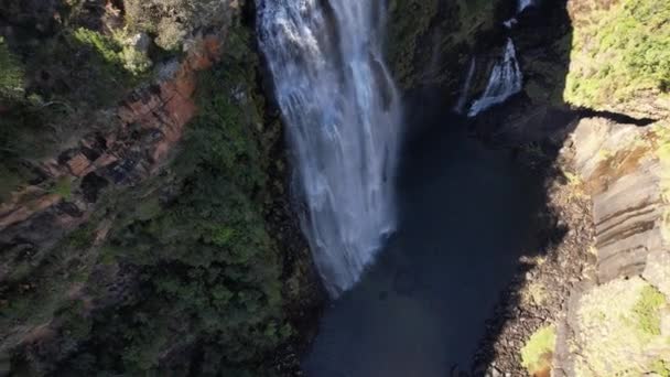 Vista Aérea Lisbon Falls Graskop Mpumalanga Sudáfrica África — Vídeos de Stock