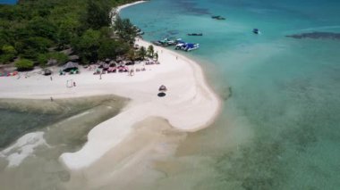 Koh Mad sum ya da Koh Mat Sum 'un Samui, Tayland' daki hava görüntüsü. Yüksek kalite 4k görüntü