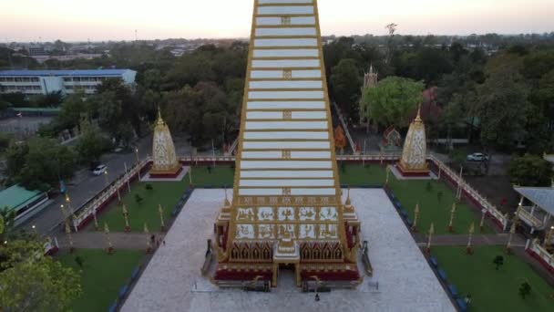 Veduta Aerea Wat Phra Nong Bua Ubon Thailandia Sud Est — Video Stock
