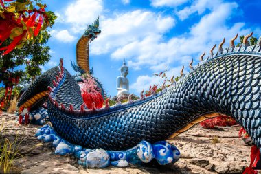 Wat Roi Phutthabat Phu Manorom, Mukdahan, Tayland, Güneydoğu Asya