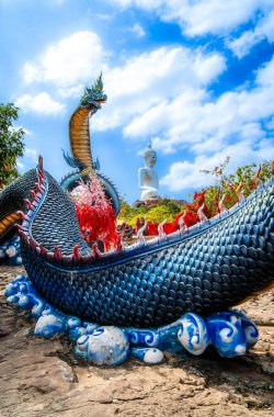 Wat Roi Phutthabat Phu Manorom, Mukdahan, Tayland, Güneydoğu Asya