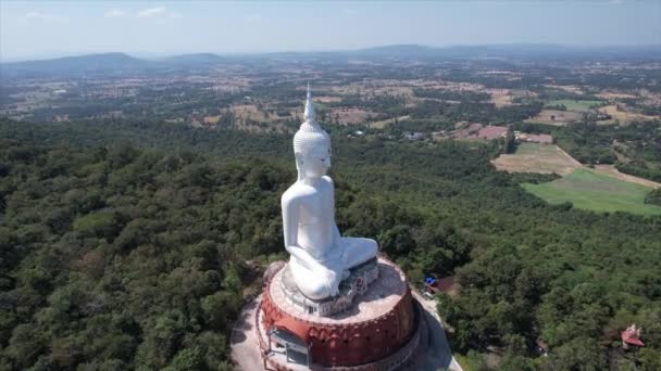 Wat Roi Phra Phutthabat Phu Manorom Mukdahan Tayland Güney Doğu — Stok video