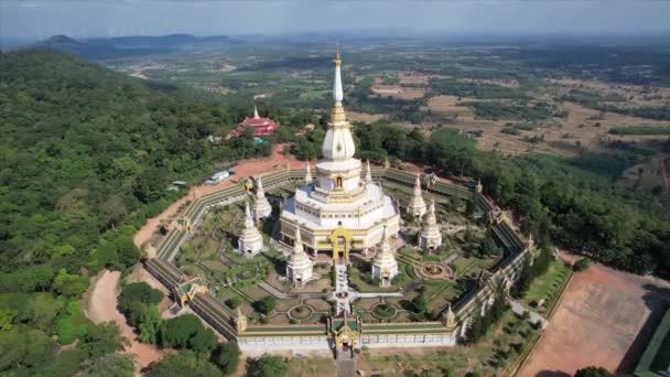 Phra Maha Chedi Chai Mongkhon Roi Thailand South East Asia — Stock Video