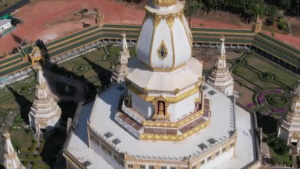 Phra Maha Chedi Chai Mongkhon Roi Tayland Güney Doğu Asya — Stok video