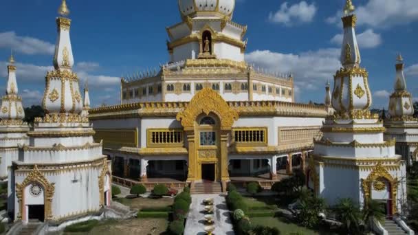 Phra Maha Chedi Chai Mongkhon Roi Tayland Güney Doğu Asya — Stok video