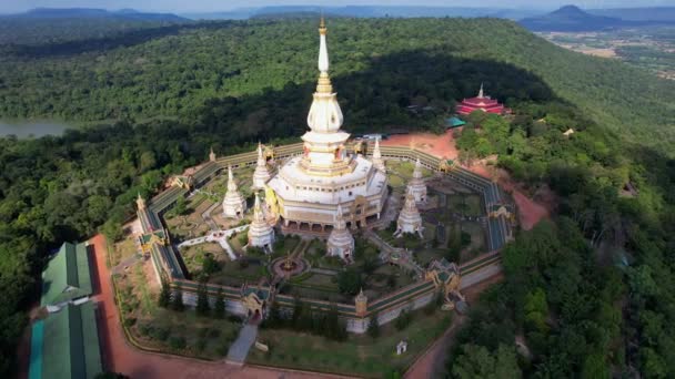 Phra Maha Chedi Chai Mongkhon Roi Tailandia Sudeste Asiático — Vídeos de Stock