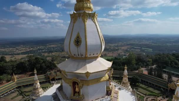 Phra Maha Chedi Chai Mongkhon Roi Tajlandia Azja Południowo Wschodnia — Wideo stockowe