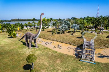 Kalasin, Tayland 'daki Kaeng Don Klang Parkı. Yüksek kalite fotoğraf
