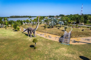 Kalasin, Tayland 'daki Kaeng Don Klang Parkı. Yüksek kalite fotoğraf