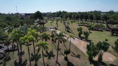 Kalasin, Tayland 'daki Kaeng Don Klang Parkı. Yüksek kalite fotoğraf