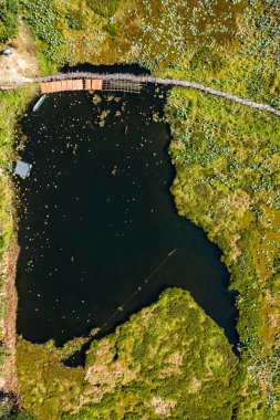 Gae Dam ahşap köprüsü Roi Et, Tayland, Güney Doğu Asya