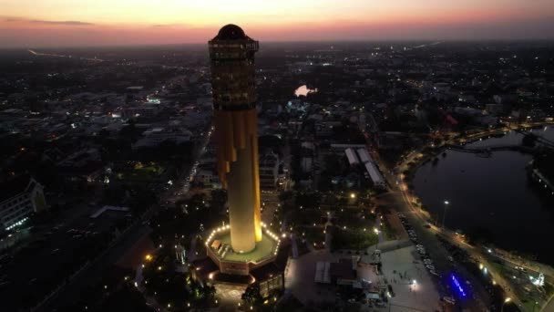 Vista Aérea Torre Roi Tailandia Sureste Asiático — Vídeo de stock