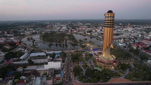 Вид Повітря Вежу Рой Таїланді Південно Східна Азія — стокове відео