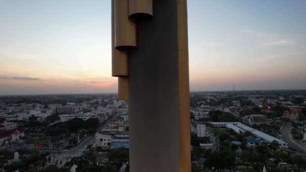 Вид Повітря Вежу Рой Таїланді Південно Східна Азія — стокове відео