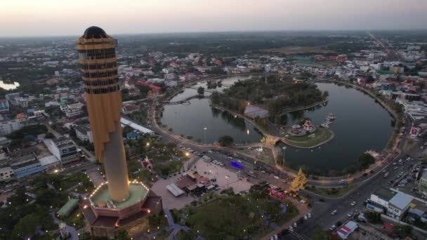 Vista Aérea Torre Roi Tailandia Sureste Asiático — Vídeo de stock