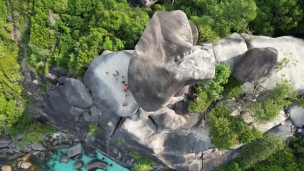 东南亚Phang Nga相似岛的空中景观 — 图库视频影像